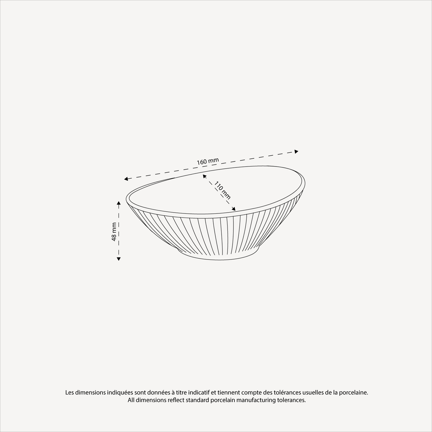 Coupelle à guacamole Plissé *