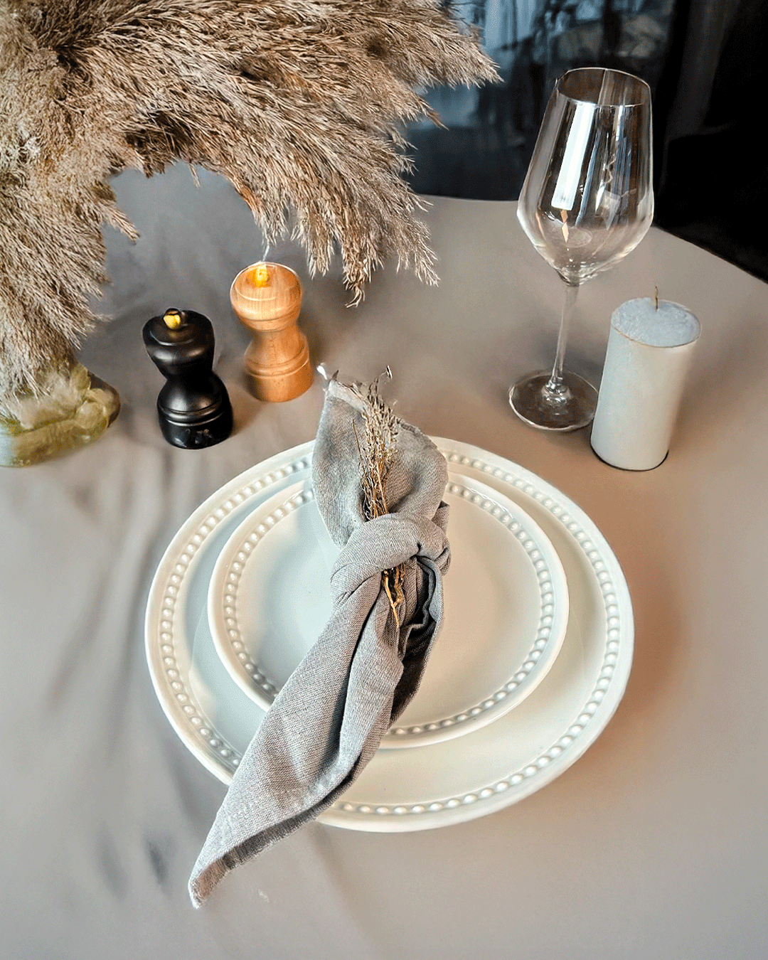 Assiette plate Beaded *