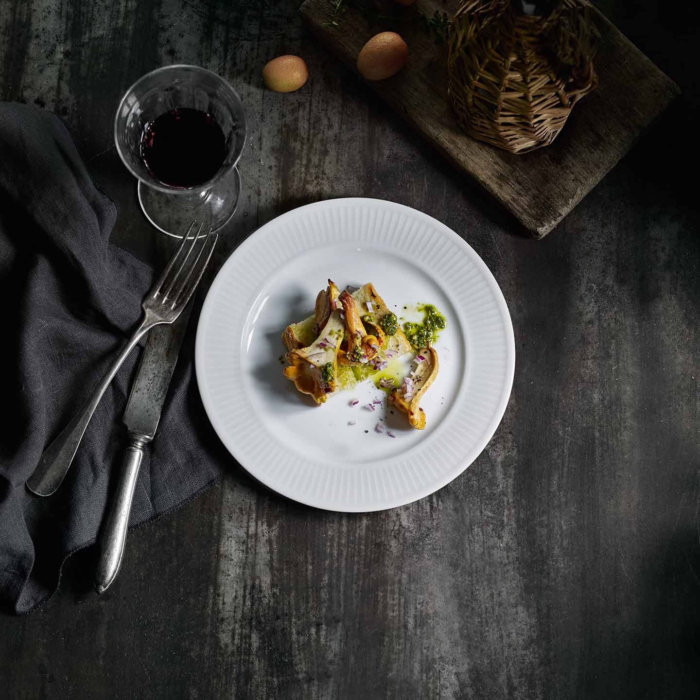 Assiette plate Plissé *